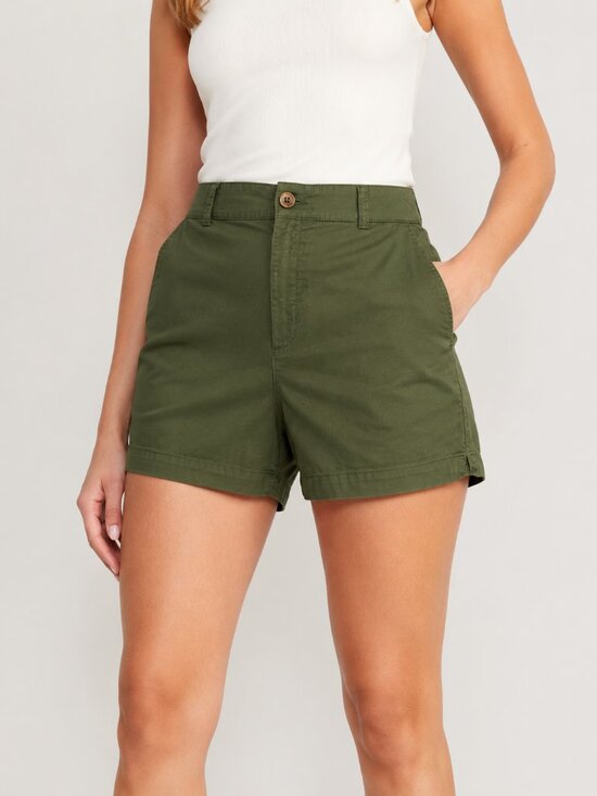 Old Navy Pants - Old Navy Everyday Short High Rise Olive Green Casual Shorts
